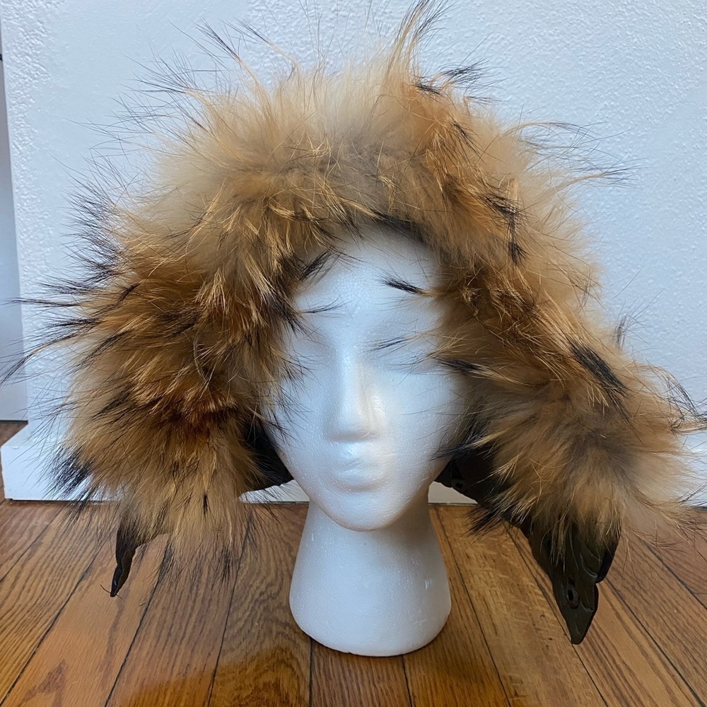 Manteau Real Red Fox Fur Hood